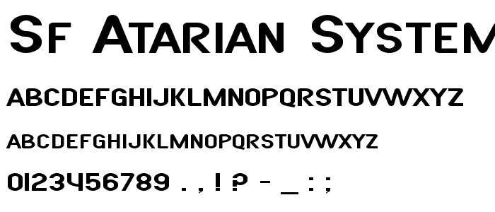 SF Atarian System Extended font